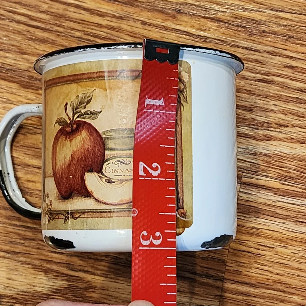 Vintage Enamel Mug Spiced Apple Cider Lead Free Candle (18 Hour)